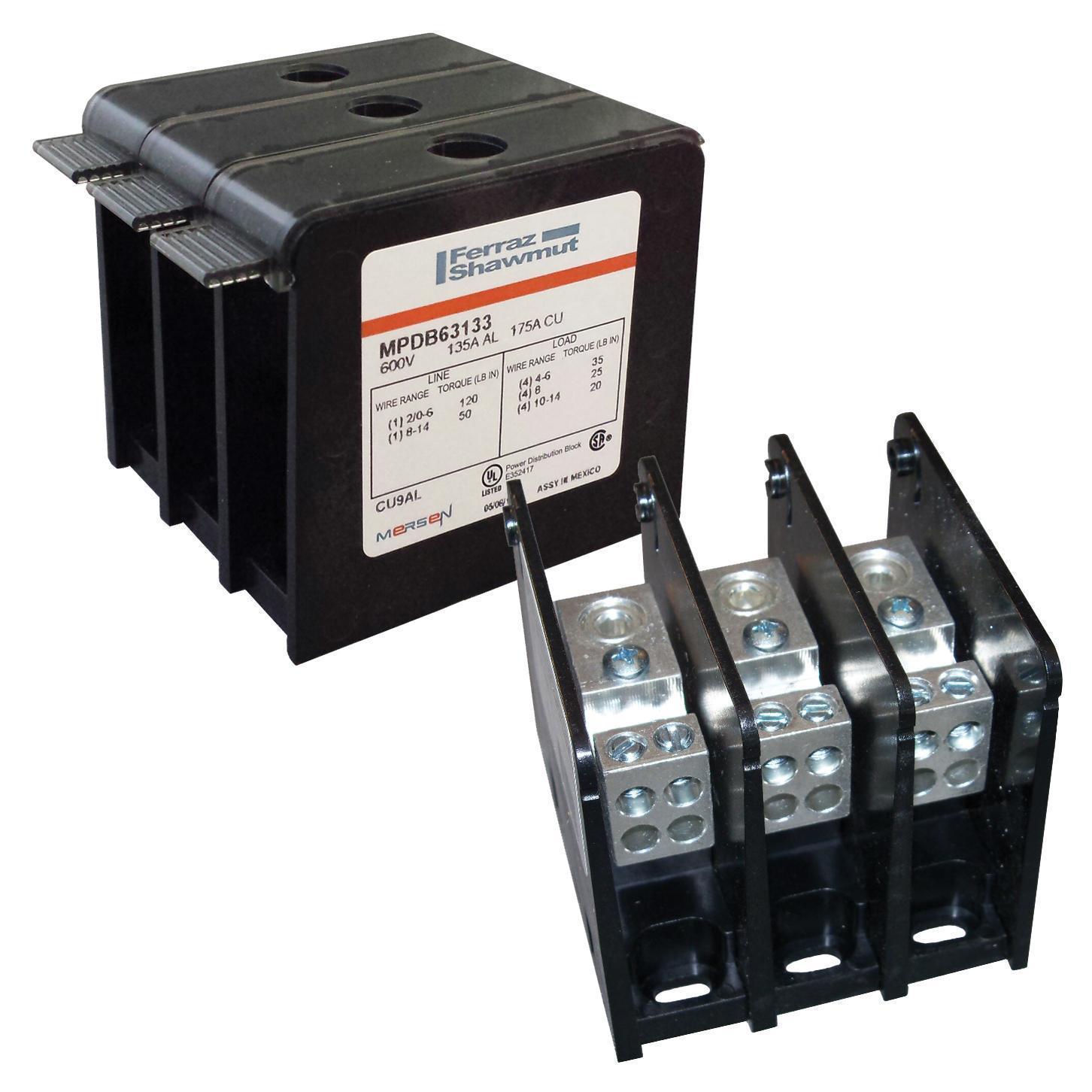 MPDB67660 MERSEN PWR DIS BLK AL INT 310A AD 6