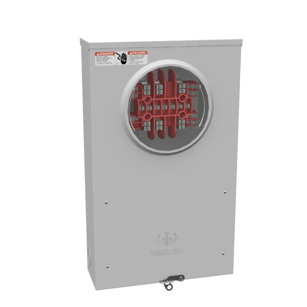 MILBANK CE-136-CECHA CT RATED METER SOCKET 6T PREWIRED WITH 6 POLE TEST SWITCH TS06-0205 EXELON APP