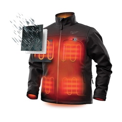 202B-20L MILWAUKE M12 HEATED TOUGHSHELL JACKET ONLY L (BLACK)
