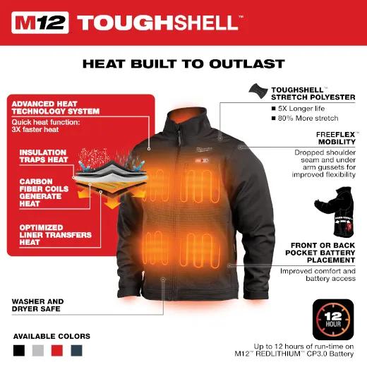 204B-21XL MILWAUKE TOUGHSHELL KIT BLACK XL