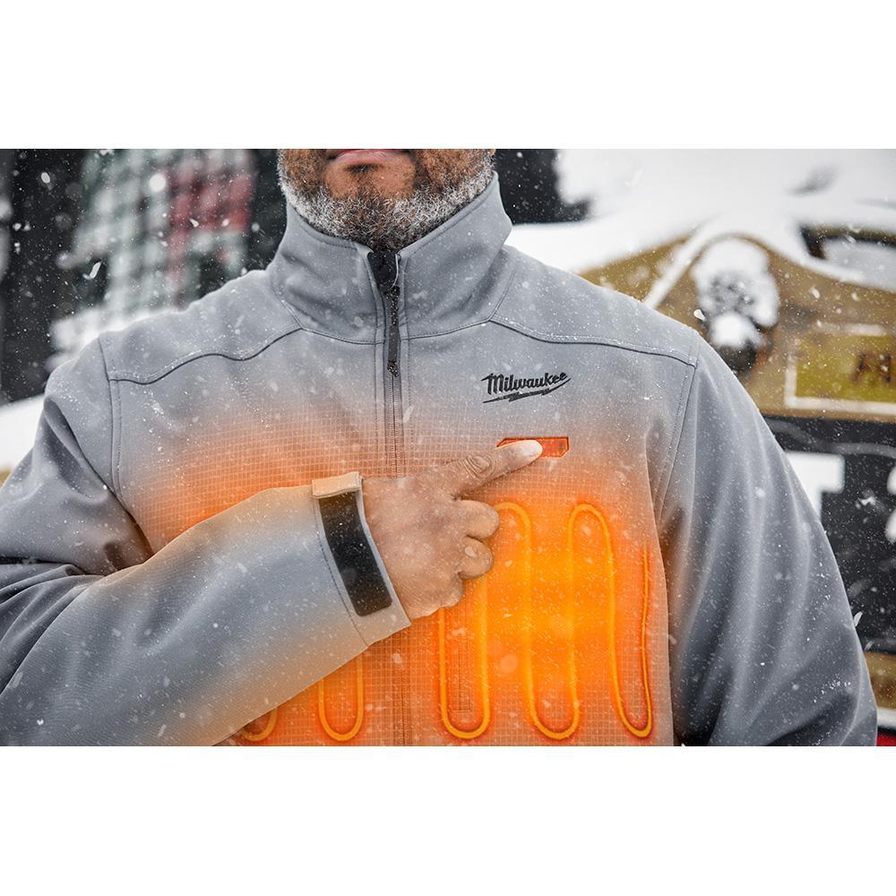 204G-20L MILWAUKE TOUGHSHELL JACKET ONLY - GRAY L