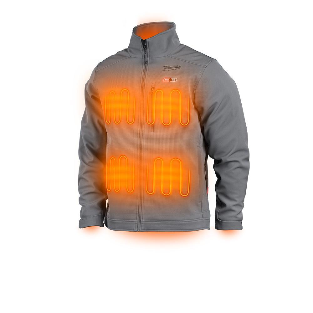 204G-20L MILWAUKE TOUGHSHELL JACKET ONLY - GRAY L