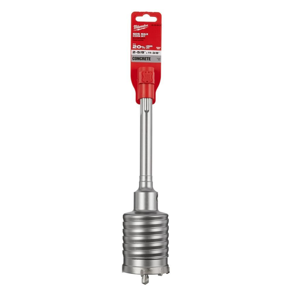 48-20-5412 MILWAUKE SDS-MAX 1PC CORE2-5/8"X11-3/8