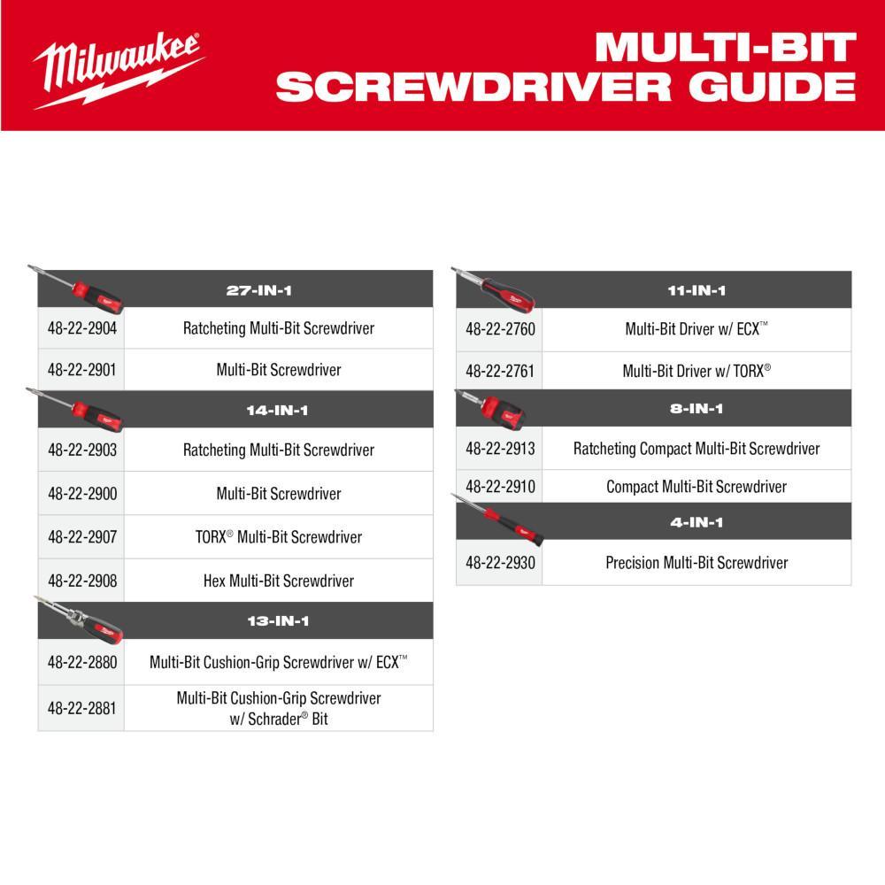 48-22-2880 MILWAUKEE 13 IN 1 CUSHION GRIP W/ECX