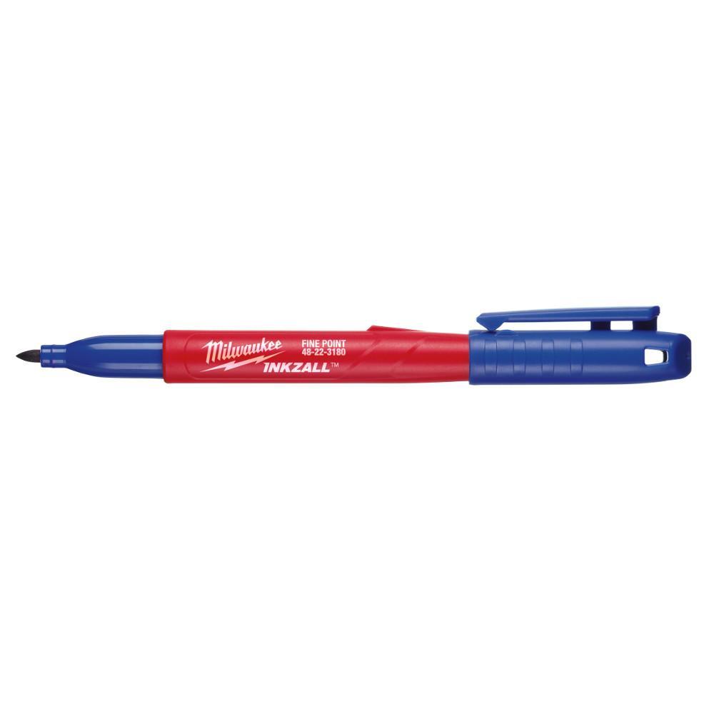 48-22-3180 MILWAUKE INKZALL BLUE FINE POINT MARKERS