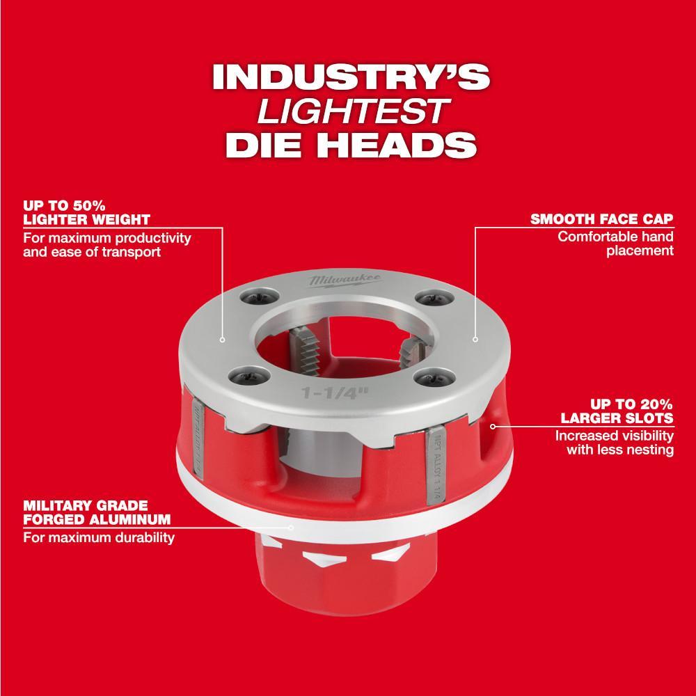 48-36-1307 MILWAUKE 1/2" NPT ALLOY 11R DIE HEAD