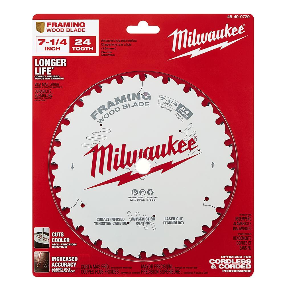 48-40-0720 MILWAUKE 7-1/4 IN. CIRCULAR SAW BLADE