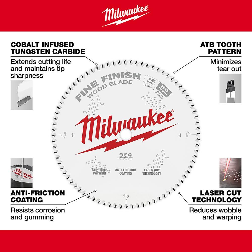 MILWAUKEE 48-40-1036 10" 40T + 60T TWO PACK 48-40-1036