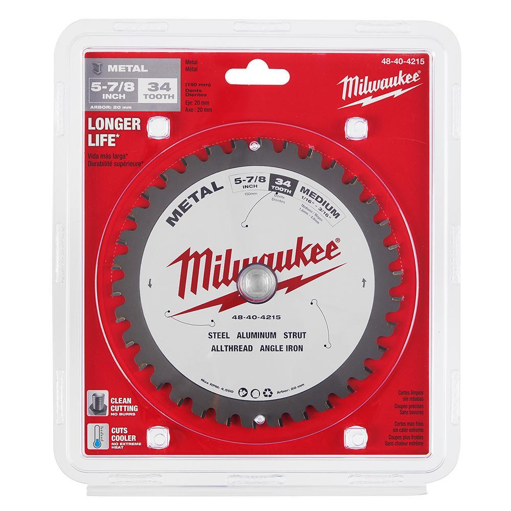 48-40-4215 MILWAUKE 5-7/8 IN. 34T FERROUS BLADE