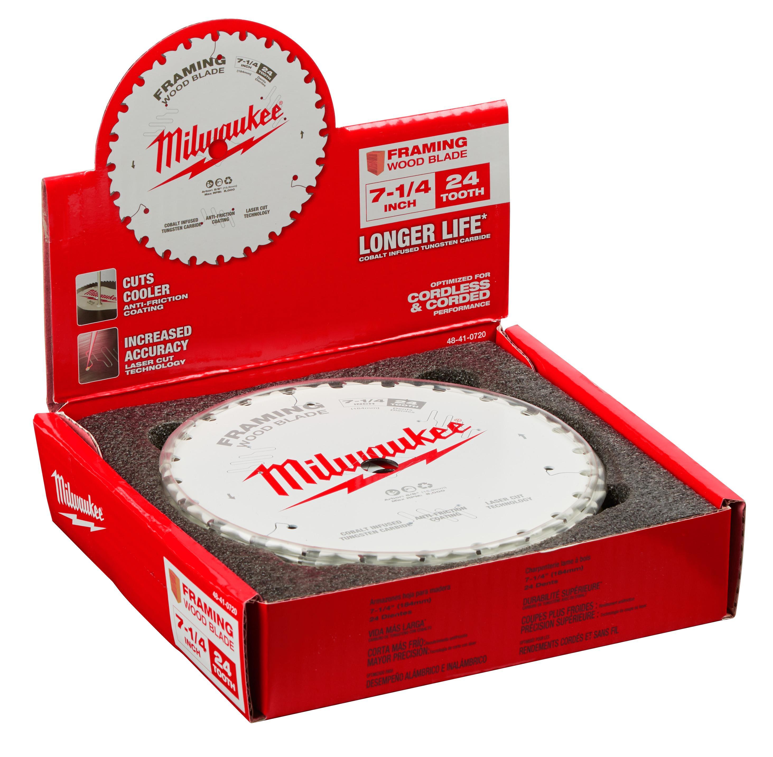48-41-0720 MILWAUKE 7-1/4 IN. CIRCULAR SAW BLADE
