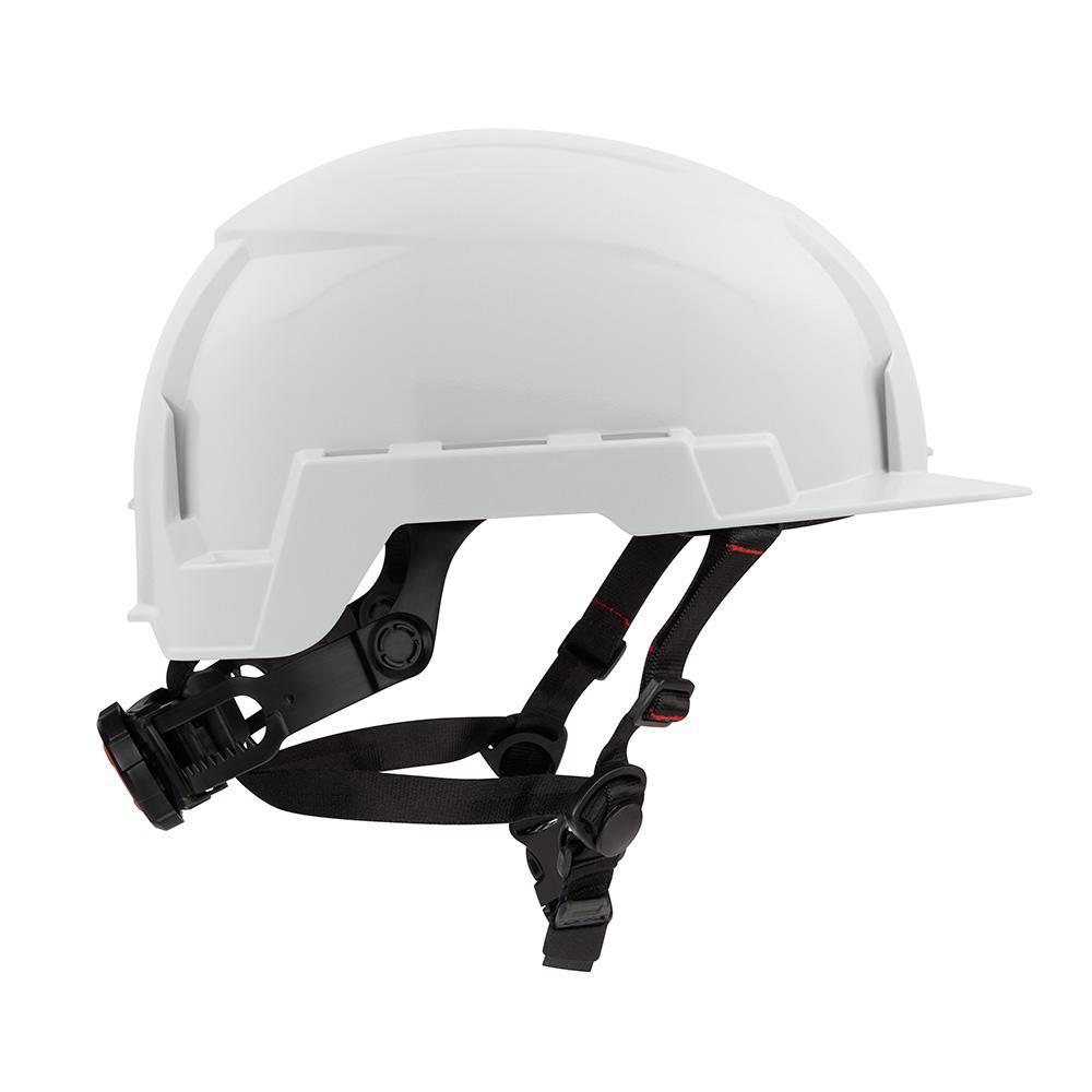 48-73-1321 MILWAUKE WHT FRNT BRM HELMET TYPE 2 CLASS E