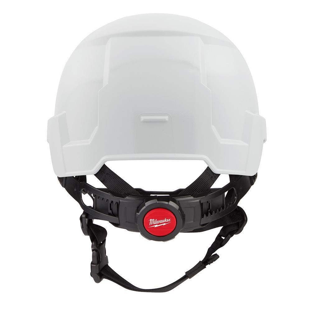48-73-1321 MILWAUKE WHT FRNT BRM HELMET TYPE 2 CLASS E