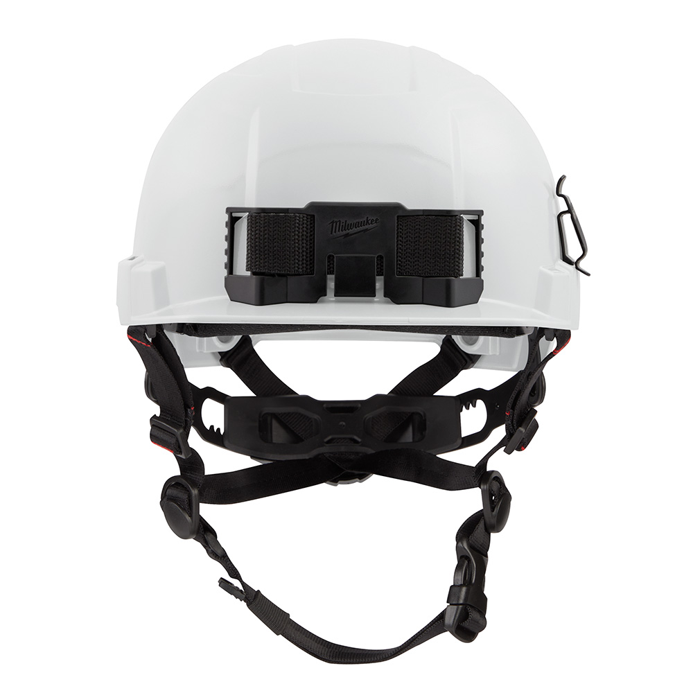 48-73-1321 MILWAUKE WHT FRNT BRM HELMET TYPE 2 CLASS E