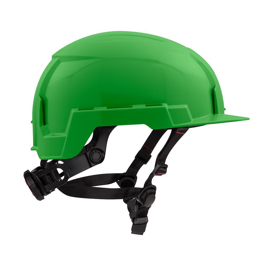48-73-1327 MILWAUKE GRN FRNT BRM HELMET TYPE 2 CLASS E