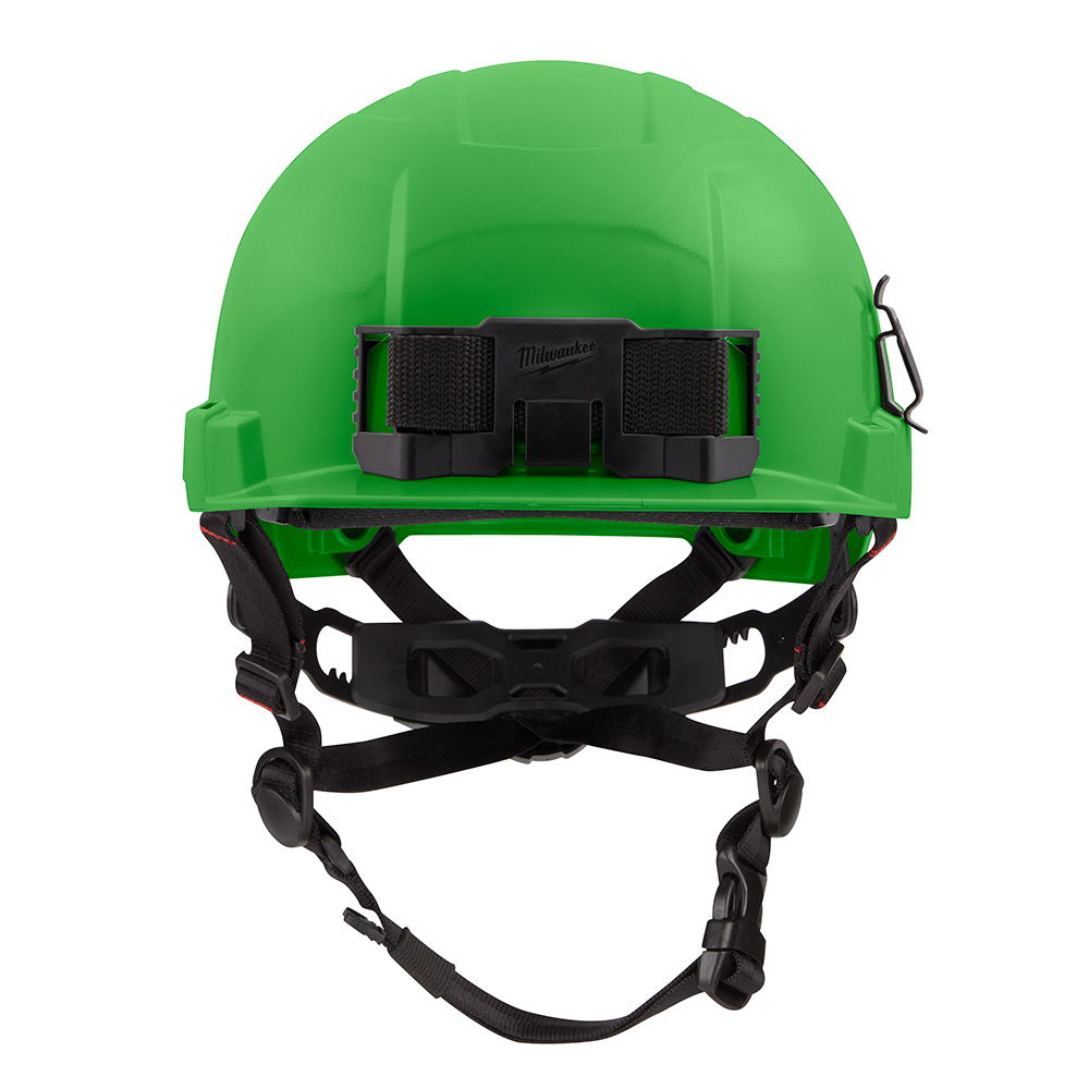 48-73-1327 MILWAUKE GRN FRNT BRM HELMET TYPE 2 CLASS E