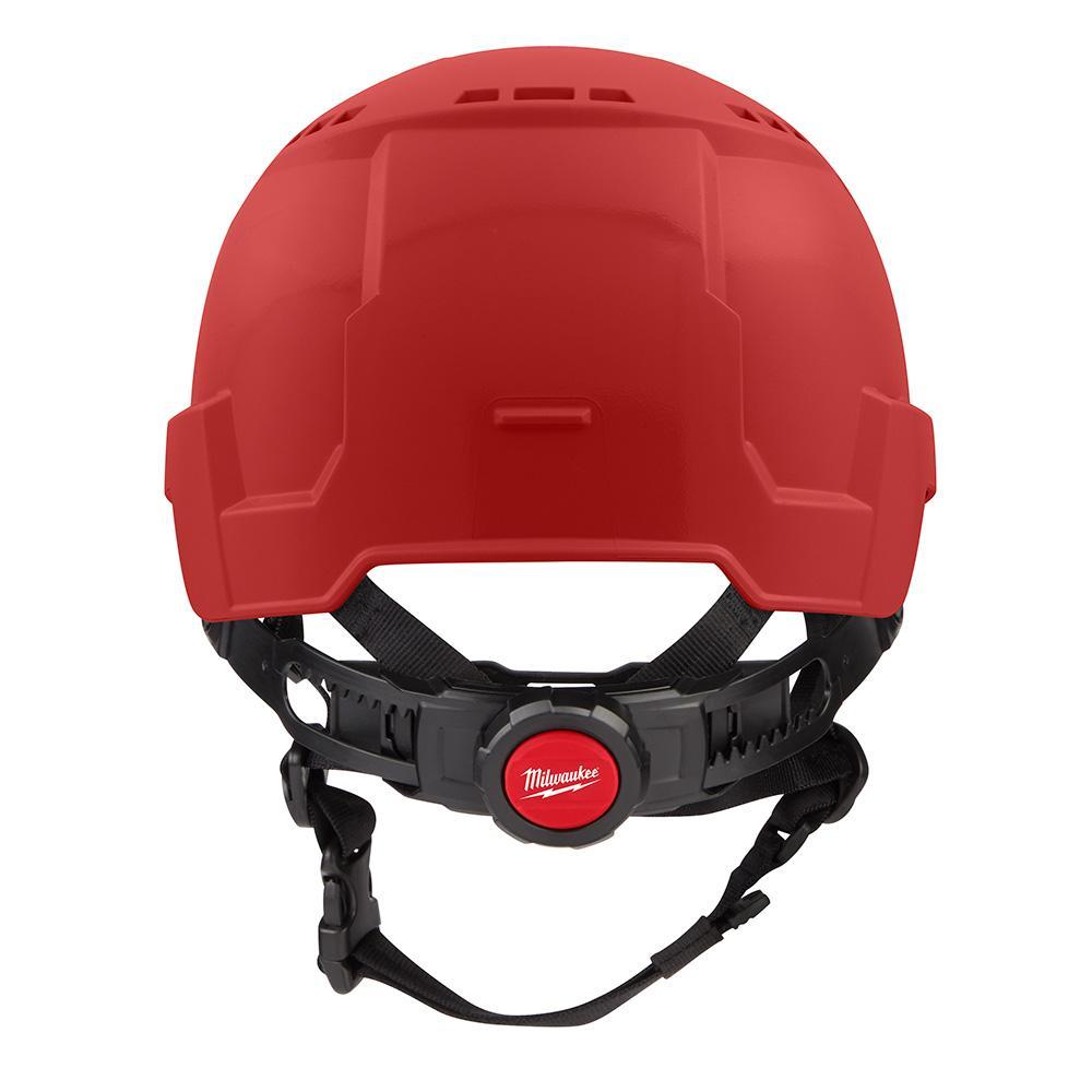 48-73-1328 MILWAUKE RED FRNT BRM VNTD HELMET TYP 2 CL C