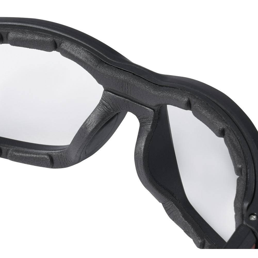 48-73-2040 MILWAUKE CLEAR HIGH PERFORMANCE SAFETY GLASSES WITH GASKET