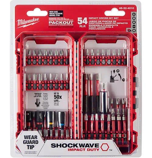48-32-4010 MILWAUKE SHOCKWAVE DRIVER BIT SET 54 PC