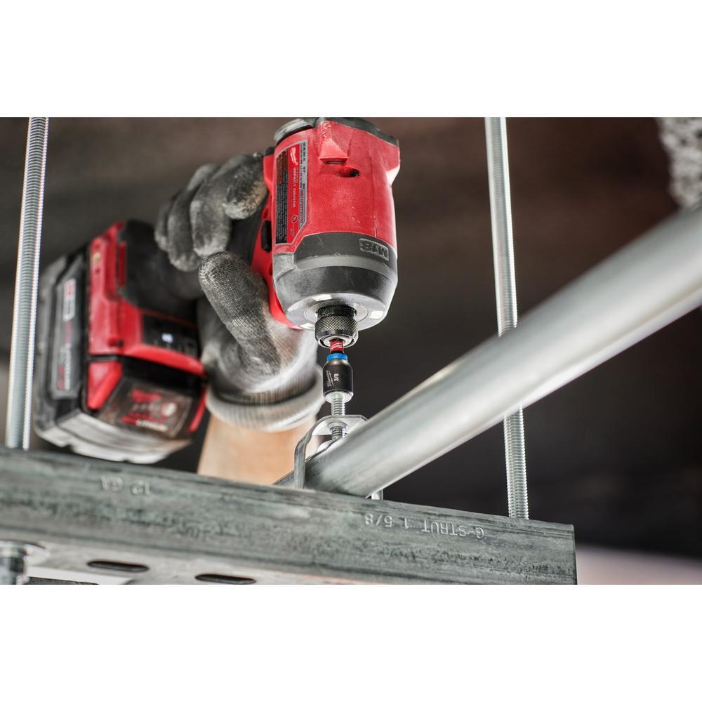 49-66-4736 MILWAUKEE 7/16 X 2 9/16IN SHOCKWAVE IMPACT DUTY MAGNETIC NUT DRIVER SET