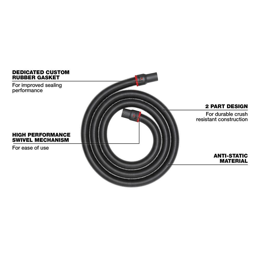 49-90-2004 MILWAUKE 2-1/2 IN. 16 FT. FLEXIBLE HOSE