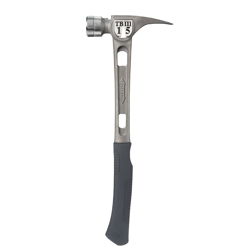 TB3SC MILWAUKE 15OZ. TI-BONE III TITANIUM HAMMER WITH SMOOTH FACE AND CURVED HANDLE