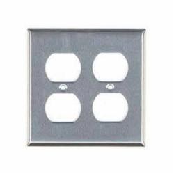 97102 MULBERRY 2G SAT-SS .030 STD SQ DUPLEX RECEPT. PLATE