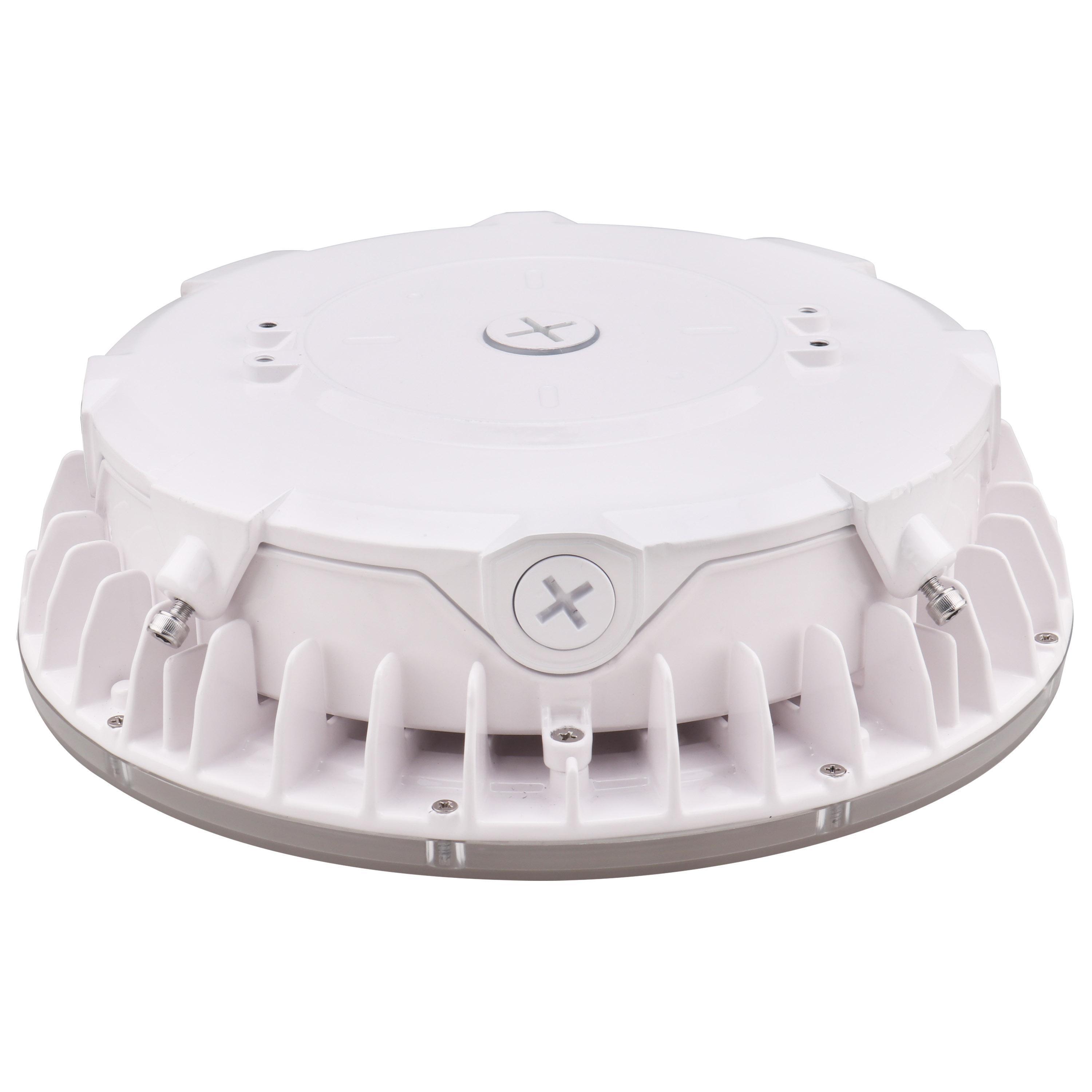65/631R1 SATCO LED CANOPY FIXTURE 100 WATT CCT SELECTABLE WHITE FINISH