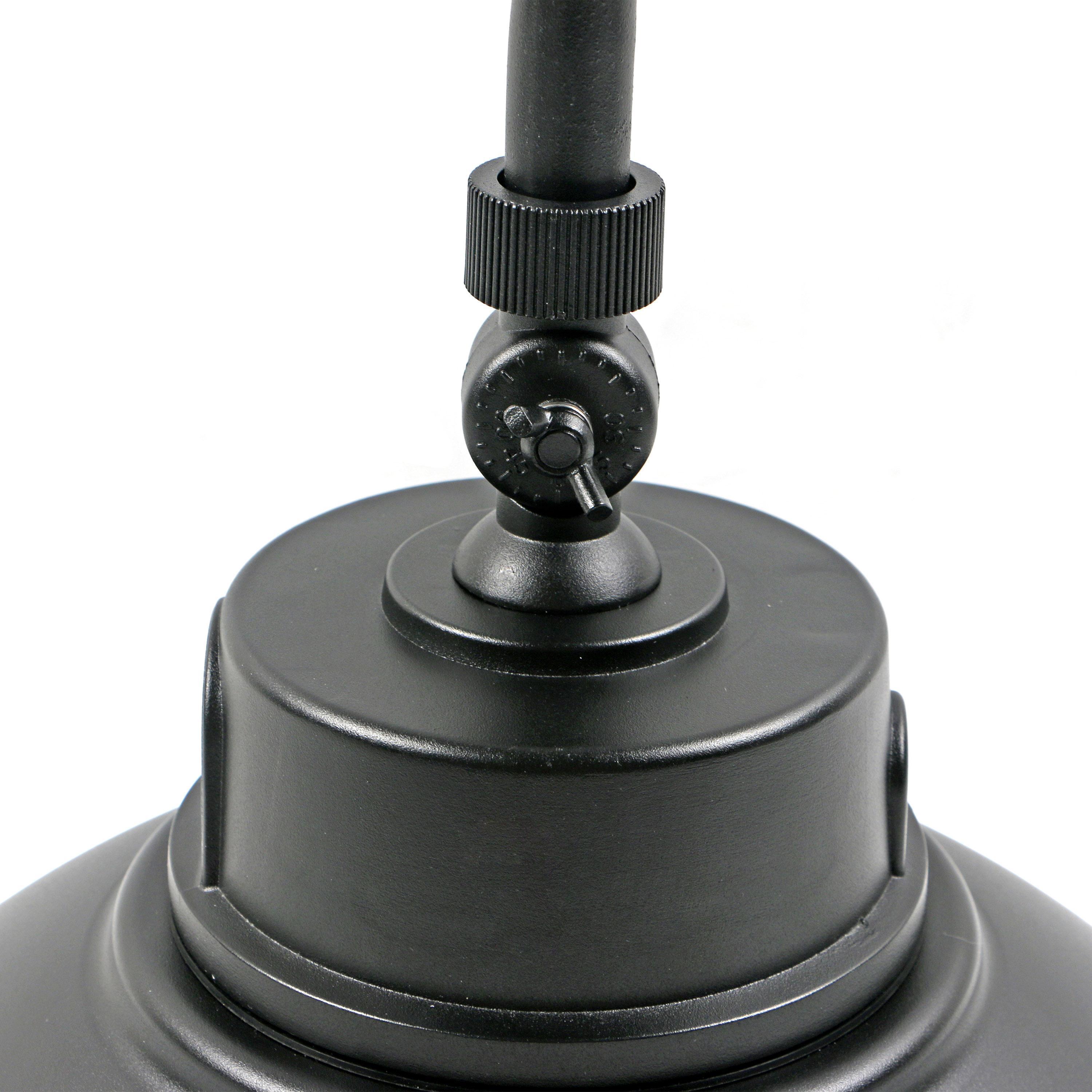65/661 SATCO LED GOOSENECK 30W/40W/50W CCT SELECTABLE 3K/4K/5K BLACK 120-277V WITH PHOTOCELL