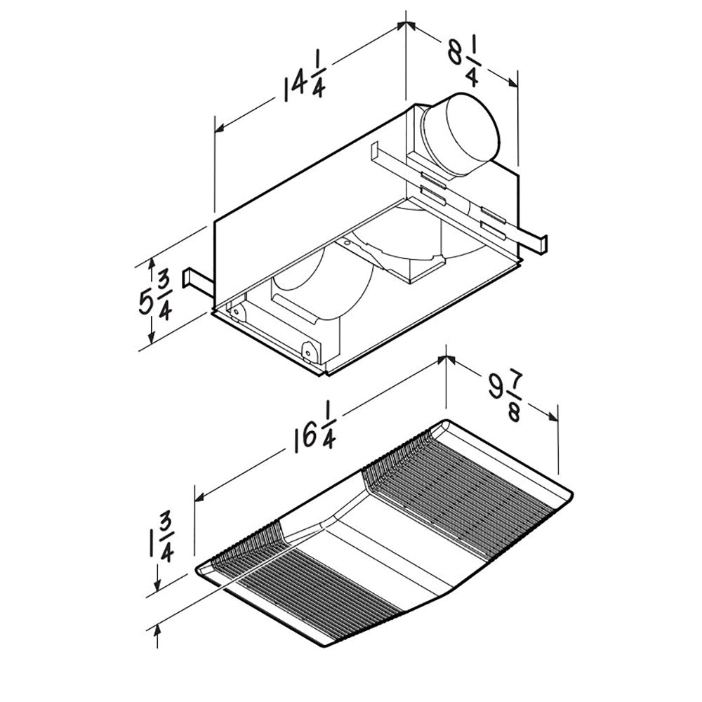765H80L NUTONE VNTN FAN LT/ HEATER 80 CFM ZZZZ