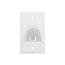 WP9001-WH P&S SINGLE GANG HINGED BULL NOSE WP WH