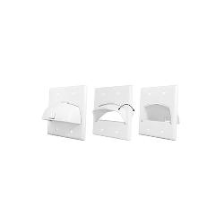 WP9001-WH P&S SINGLE GANG HINGED BULL NOSE WP WH