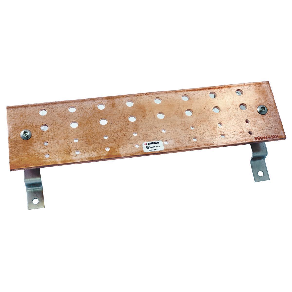 HBBB14416HTP HUBBELL BUSBAR, 4""X16"", 8DA 8DB, INSLTR,TIN PLTD