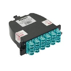 FC2XN-24-10AS PANDUIT SFQ MPO-LC FIBER CASSETTE OM3, 24 FIBER,