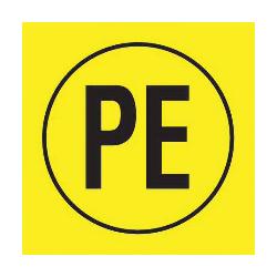 PESC-H-PE PAN ELECT SYM 'PROTECTVE CONDUCTR' BL/YL PK5