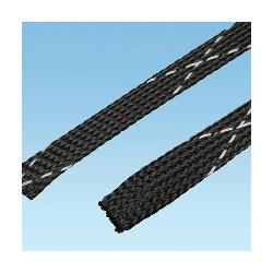 SE125PFR-TR0 PAN BRAIDED SLEEVE 1.25" X 200' BLK FR PET 1RL