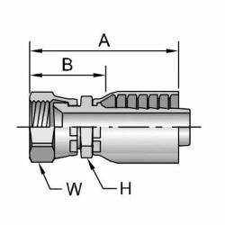 10643-6-6 PARKRIM 3/8 F-JIC SWIVEL X HOSE