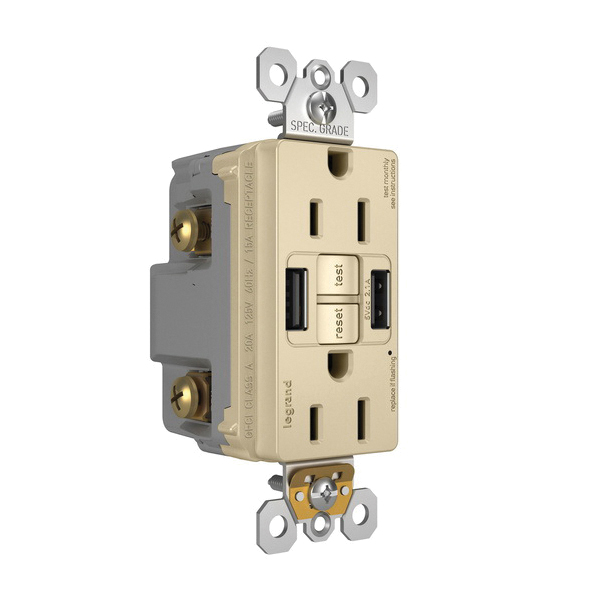 1597TRUSBAAI P&S SELF-TEST GFCI RECEP TR 15A W/ USB AA I