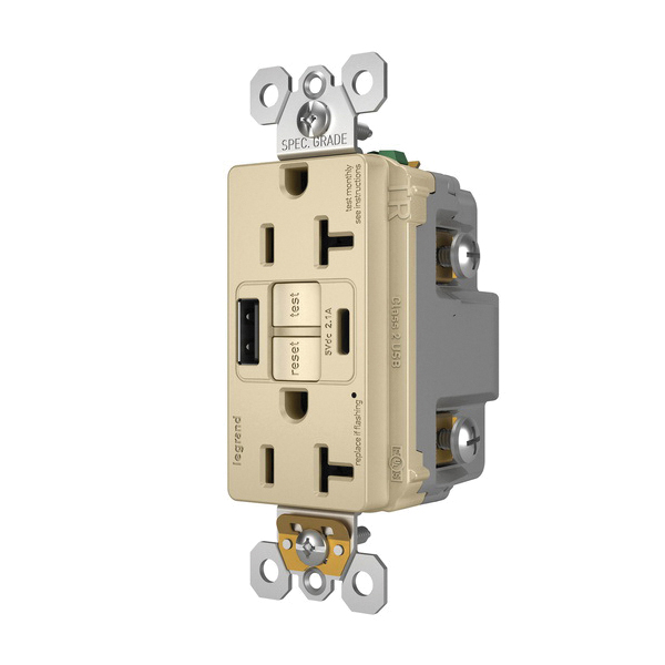 2097TRUSBACI P&S SELF-TEST GFCI RECEP TR 20A W/ USB AC I