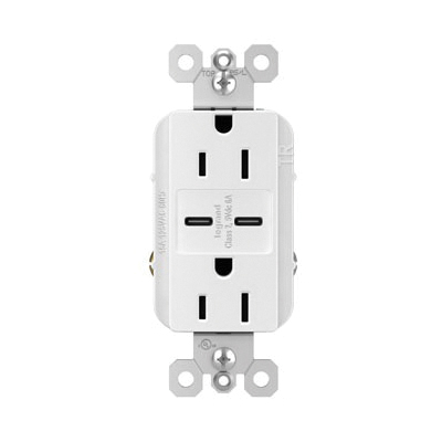R26USBCC6W P&S RAD C/C FAST CHARG USB + DUP 15A W