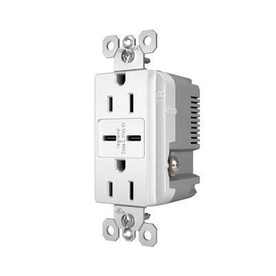 R26USBCC6W P&S RAD C/C FAST CHARG USB + DUP 15A W