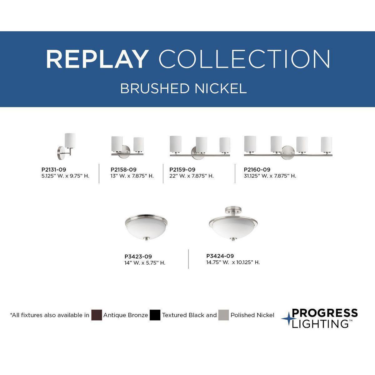 P2159-09 PROGRESS 3-100W MED BATH BRACKET
