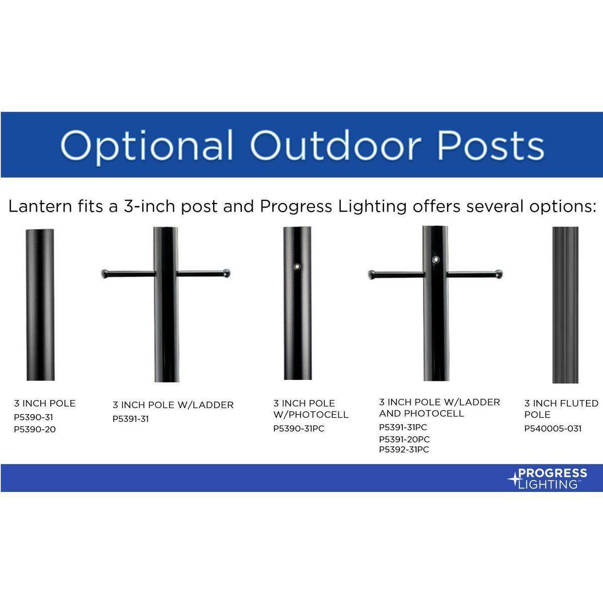 P540095-020 PROGRESS ONE-LIGHT OUTDOOR POST LANTERN
