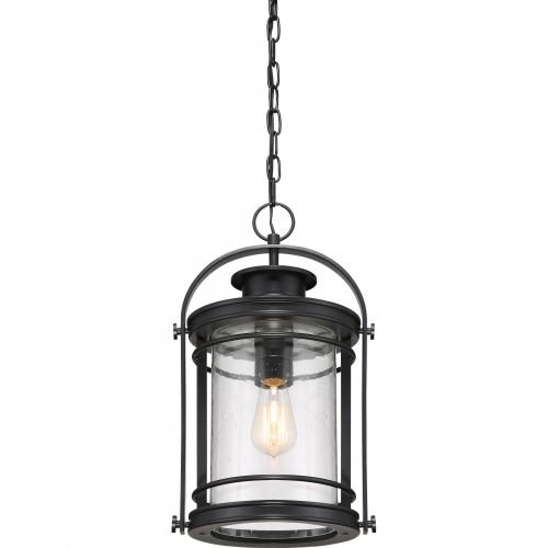 BKR1910K QUOIZEL BOOKER OUTDOOR LANTERN, 1-60W MED, MYSTIC BLACK FINISH