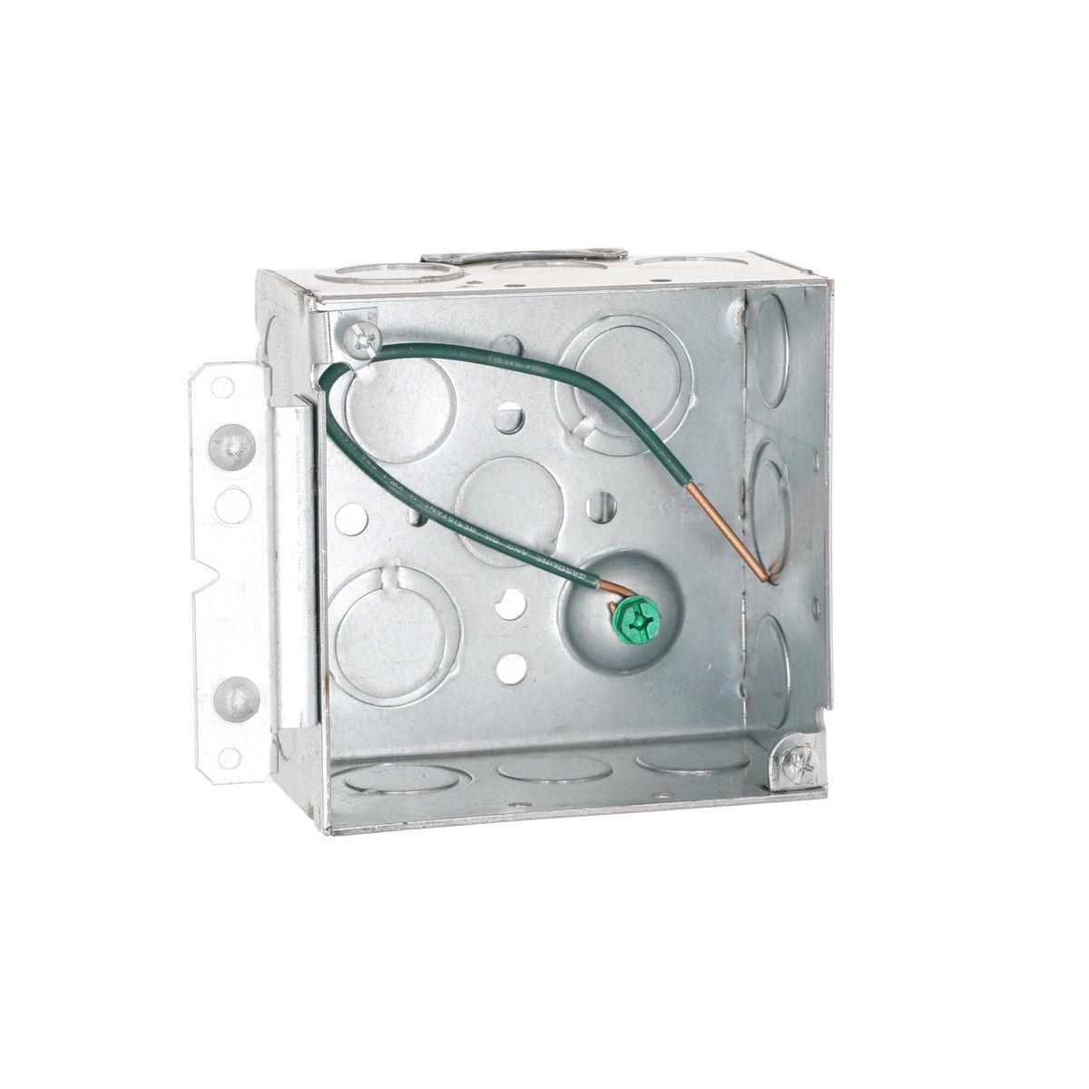 232H RACO 4SQBXW/BKT SPT PT 2-1/8DP 1/2-3/4TKO