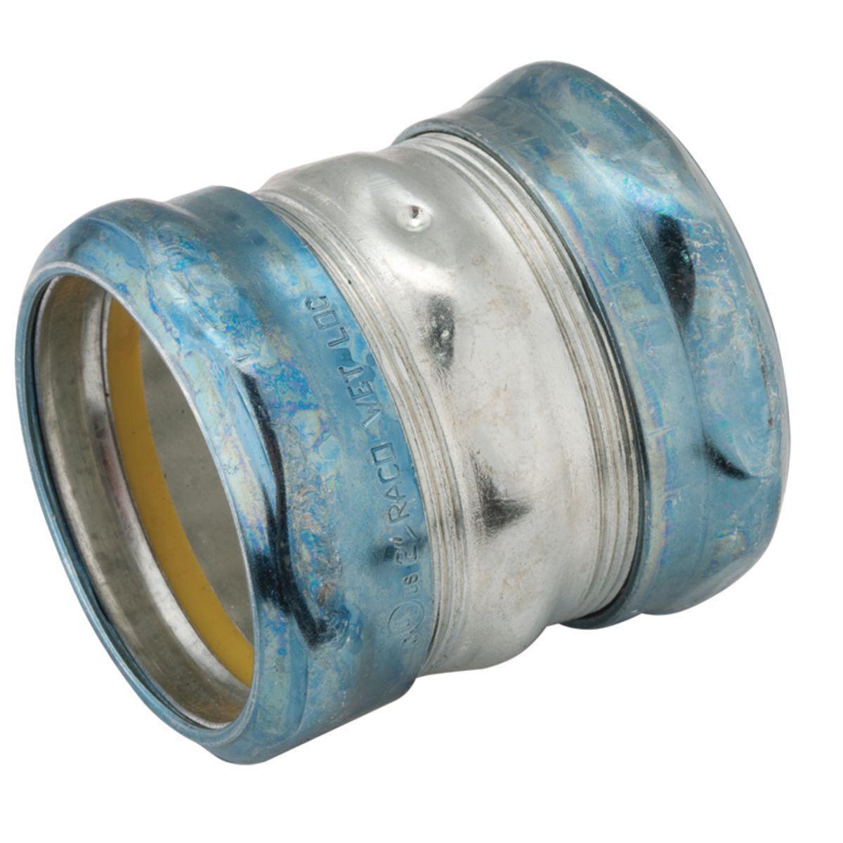 2956RT RACO EMT COMPR COUPLING RAINTIGHT 4 IN STEEL..