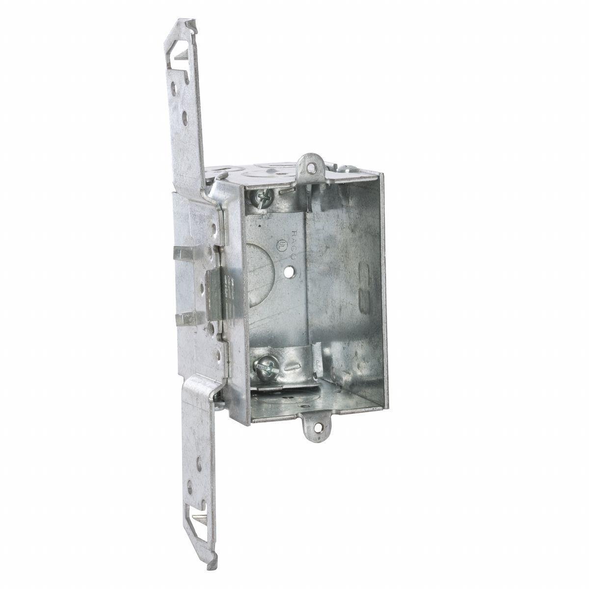 531 RACO 2-1/2 DP SW BOX TS-BRKT NM-CLAMPS 1/2 KO