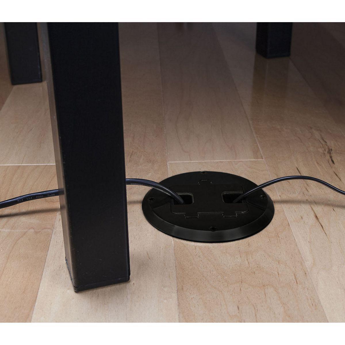 6239BK RACO FLR BX KIT WOOD RESI 15AMP BLACK 05016994712