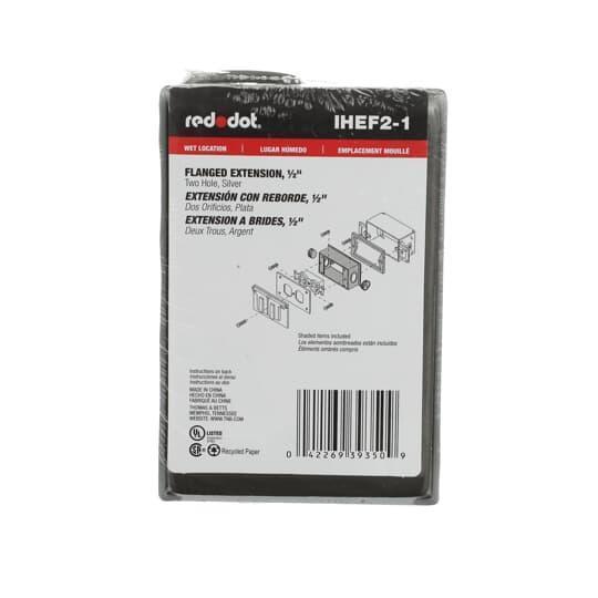 IHEF2-1 RED FLANGED EXTENSION RING