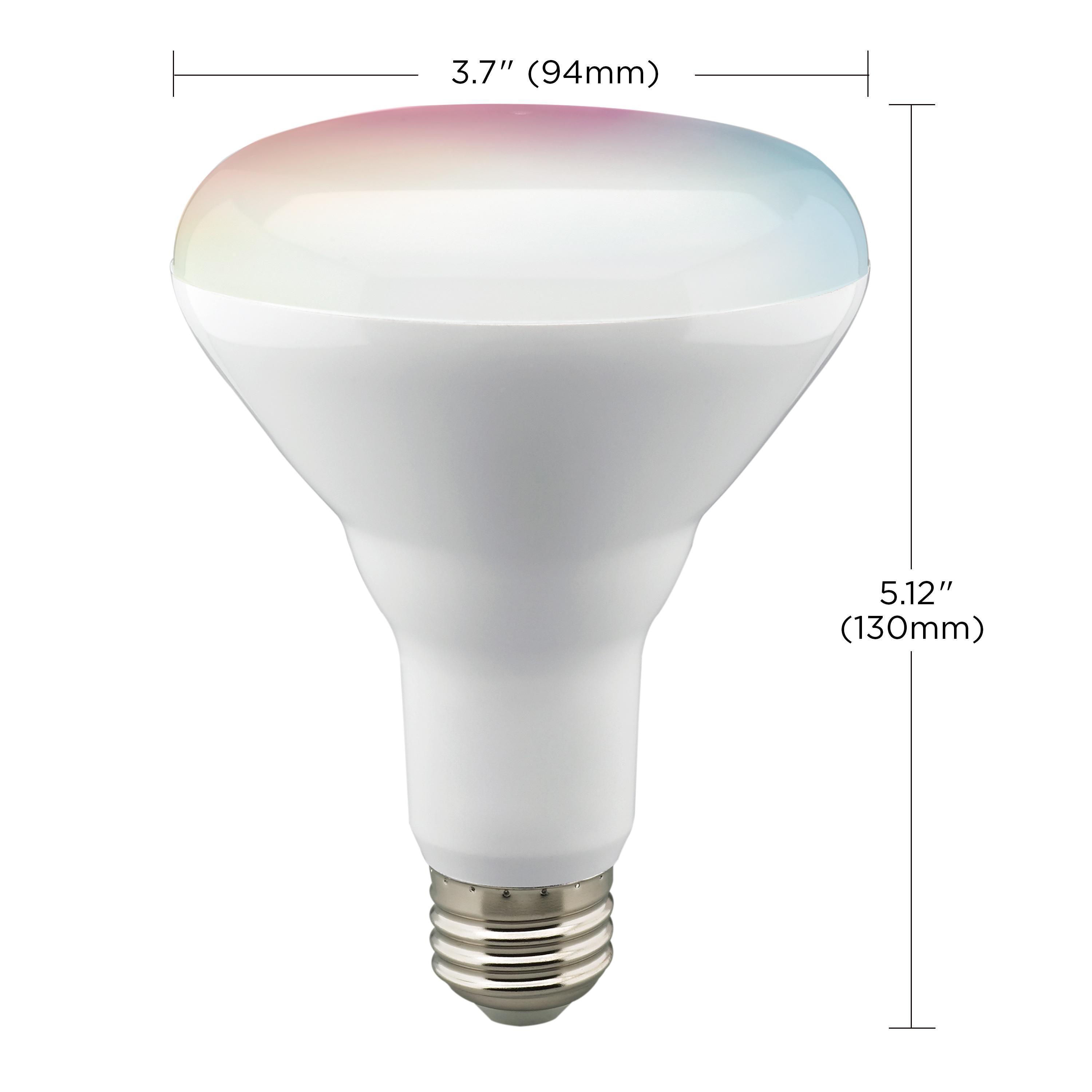 S11255 SATCO 9.5 WATT BR30 LED RGB & TUNABLE WHITE STARFISH IOT 120 VOLT 800 LUMENS