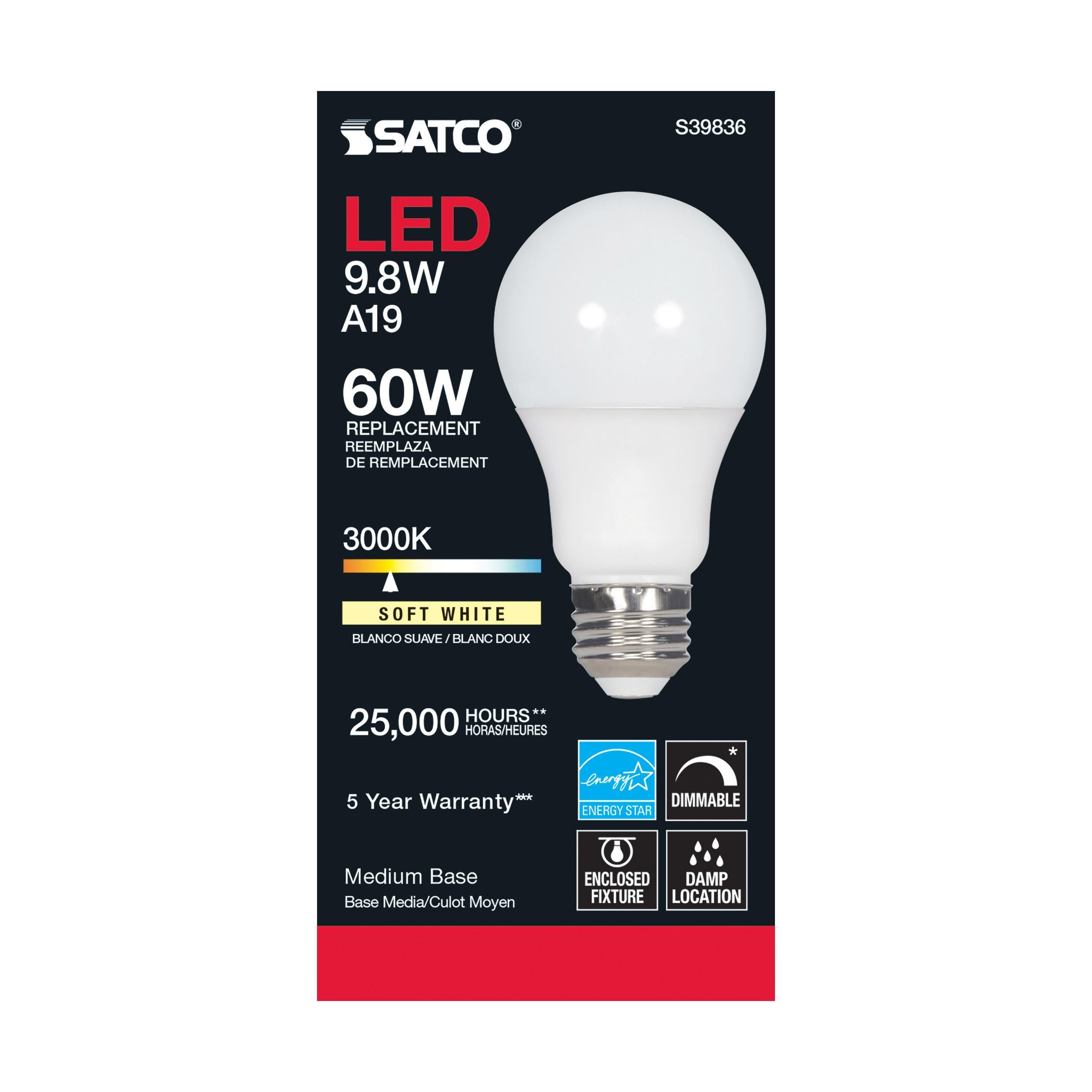 S39836 SATCO 9.8W LED LAMP